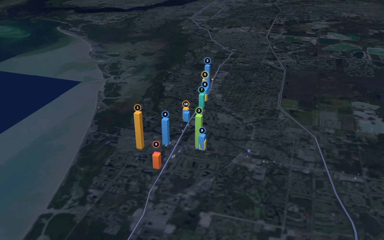 3D map of Botox and neurotoxin providers in Bonita Springs