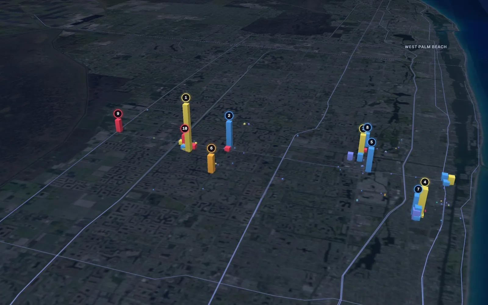 3D map of Botox and neurotoxin providers in Boynton Beach