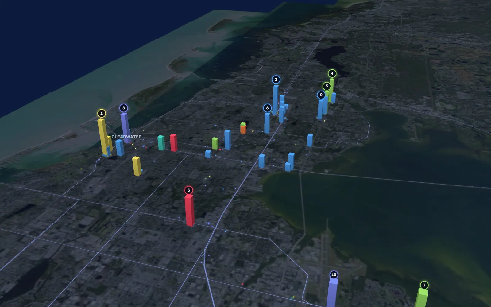3D map of Botox and neurotoxin providers in Clearwater