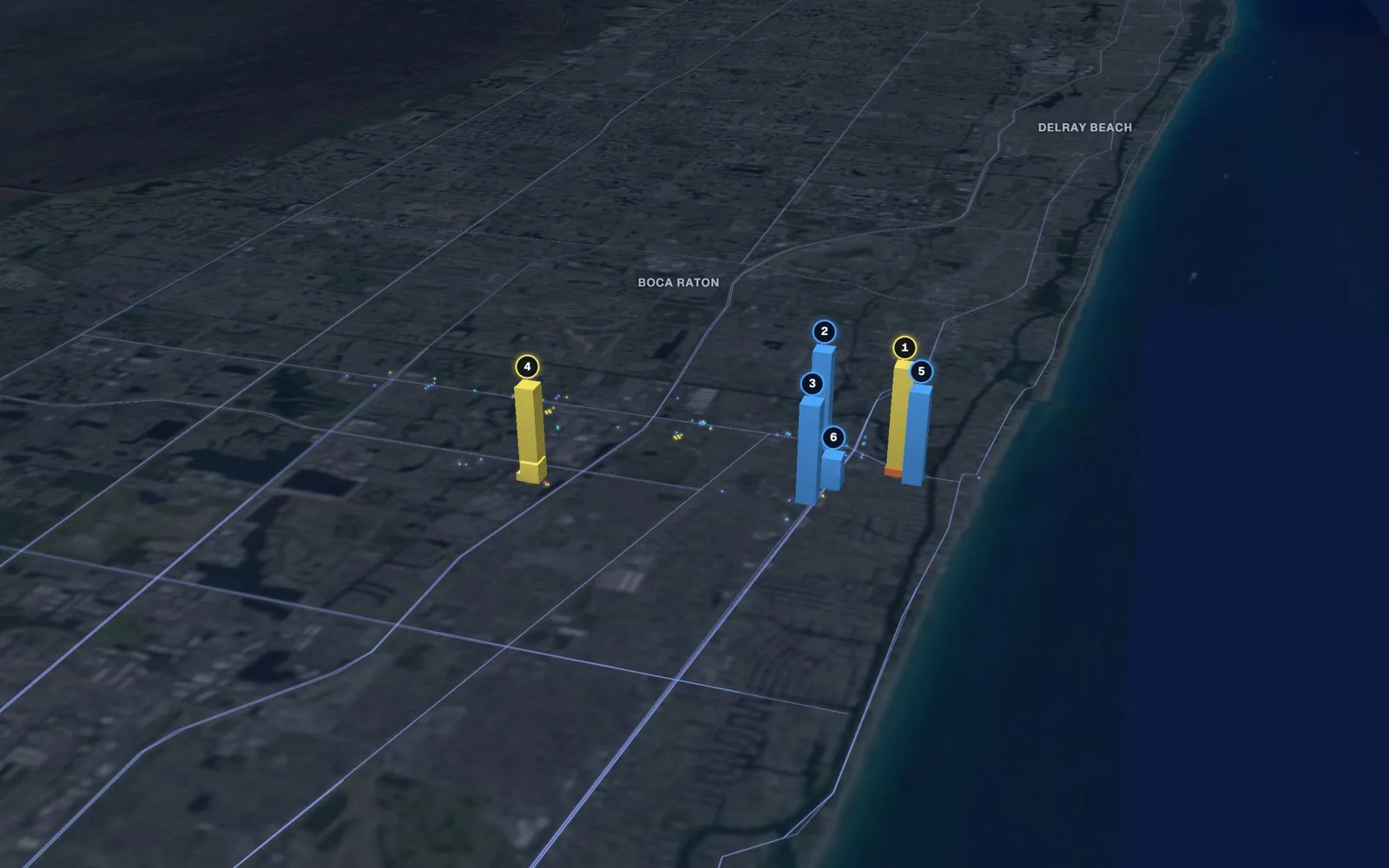 3D map of Botox and neurotoxin providers in Deerfield Beach