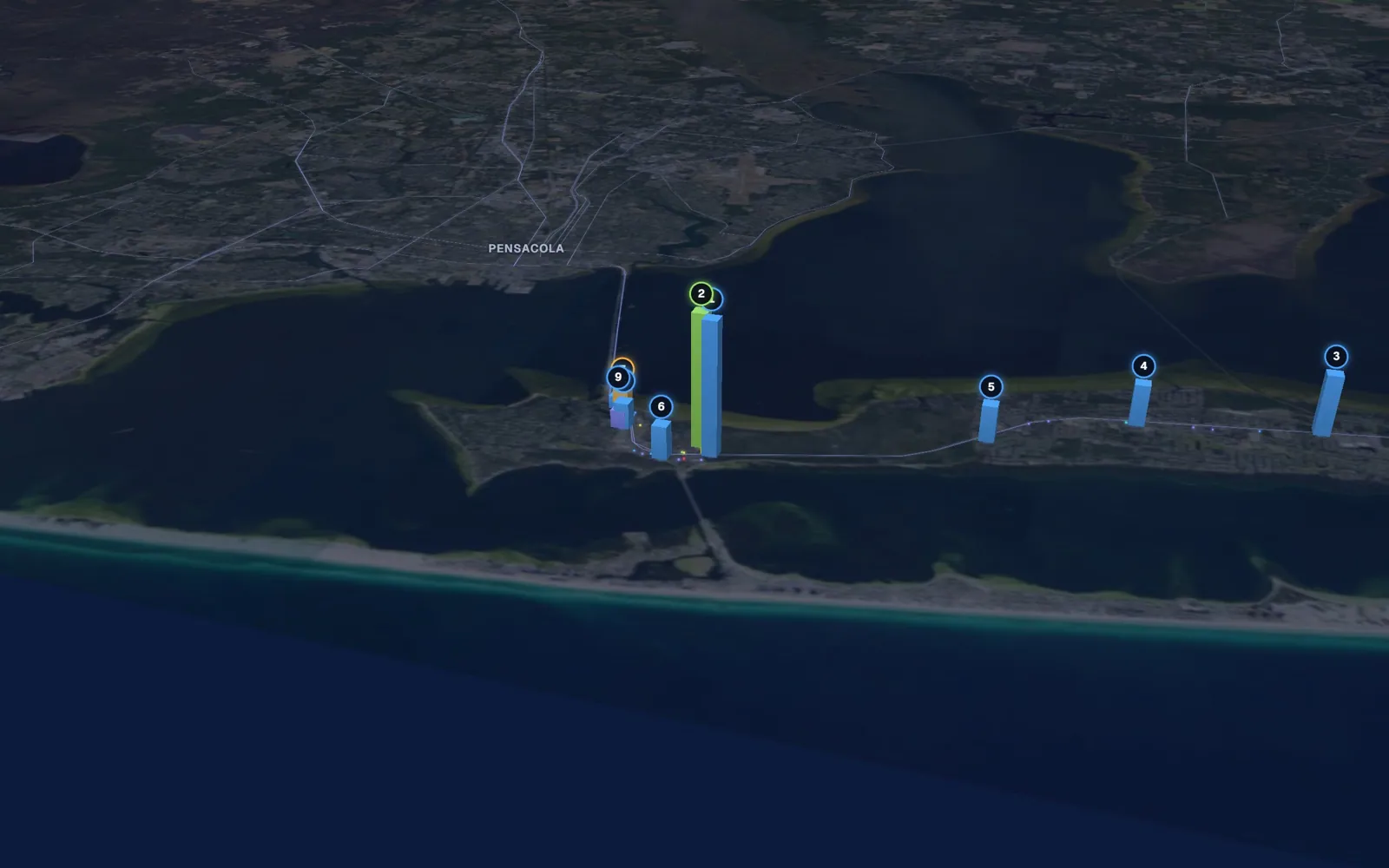3D map of Botox and neurotoxin providers in Gulf Breeze