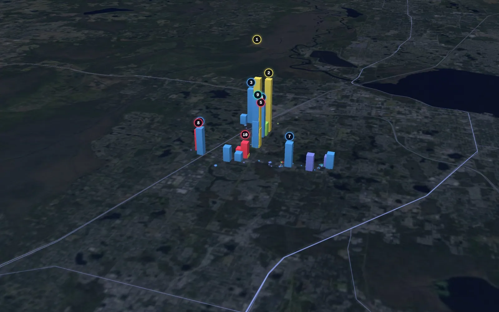 3D map of Botox and neurotoxin providers in Lake Mary