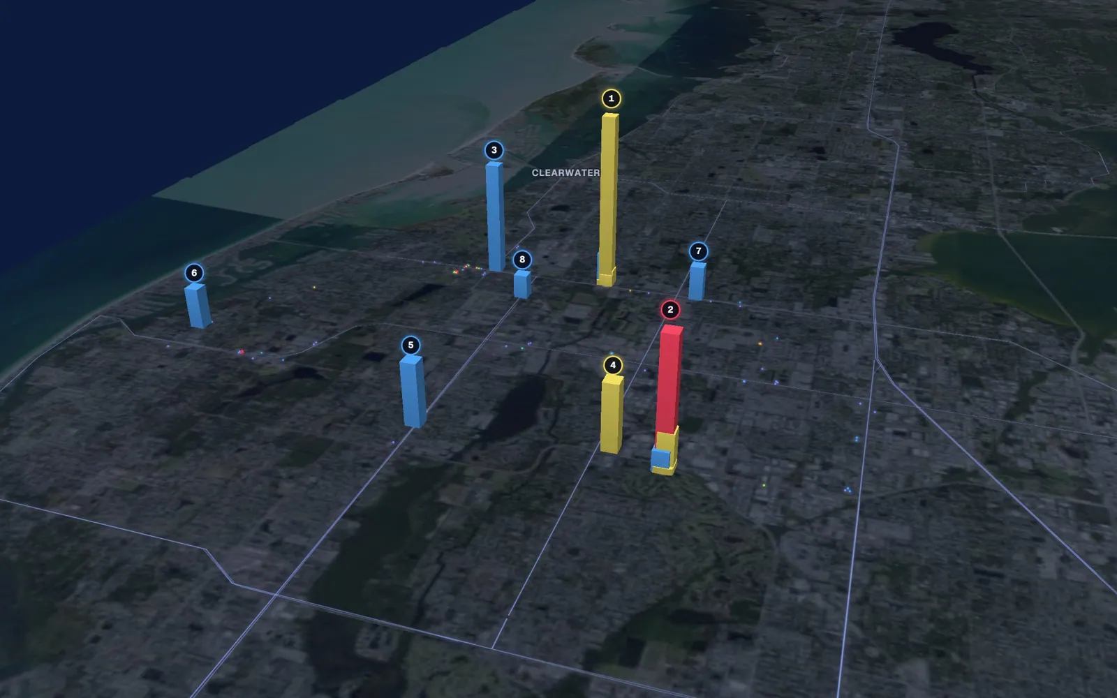 3D map of Botox and neurotoxin providers in Largo