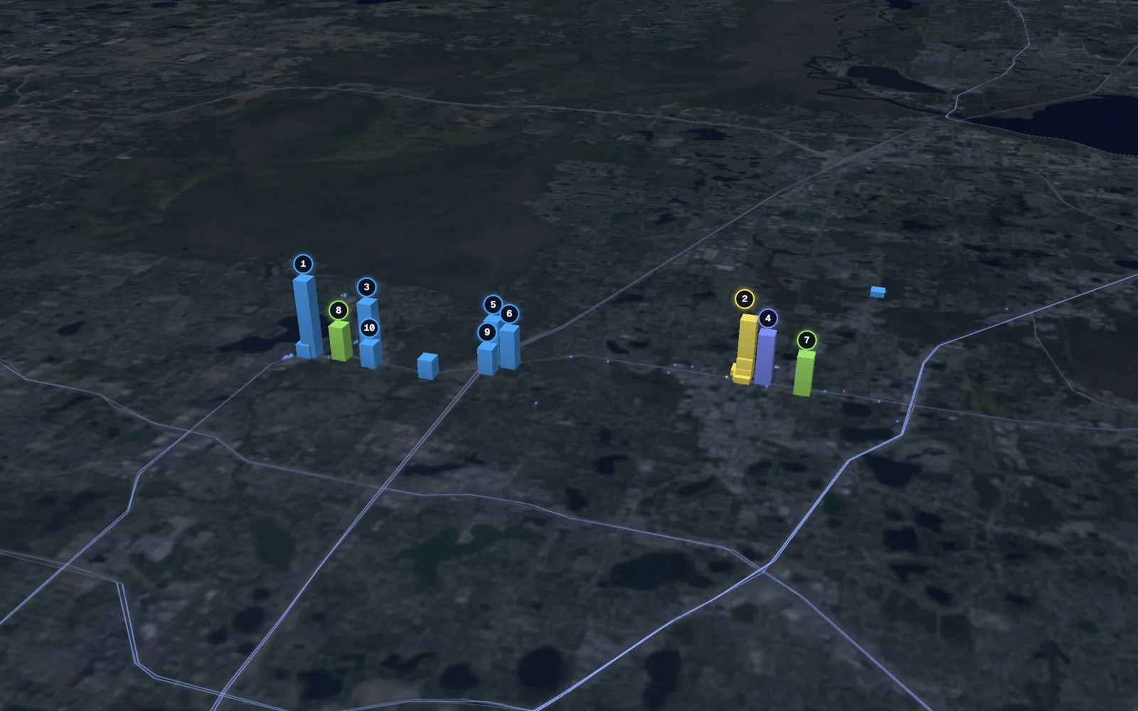 3D map of Botox and neurotoxin providers in Longwood