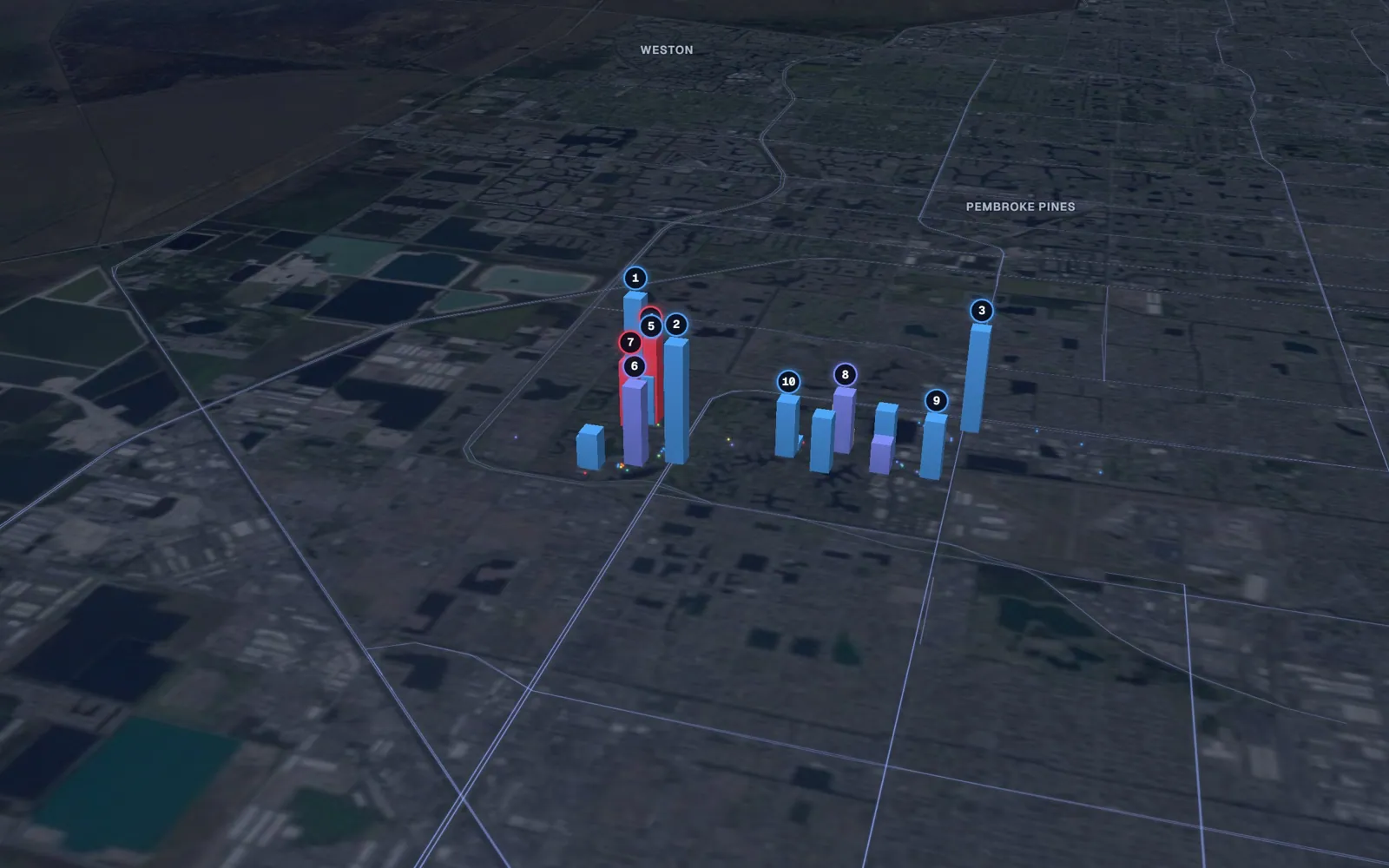 3D map of Botox and neurotoxin providers in Miami Lakes