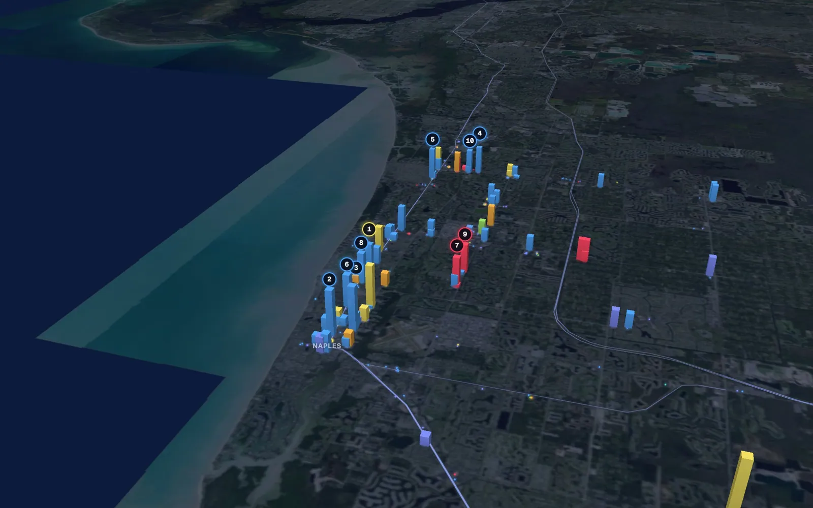 3D map of Botox and neurotoxin providers in Naples