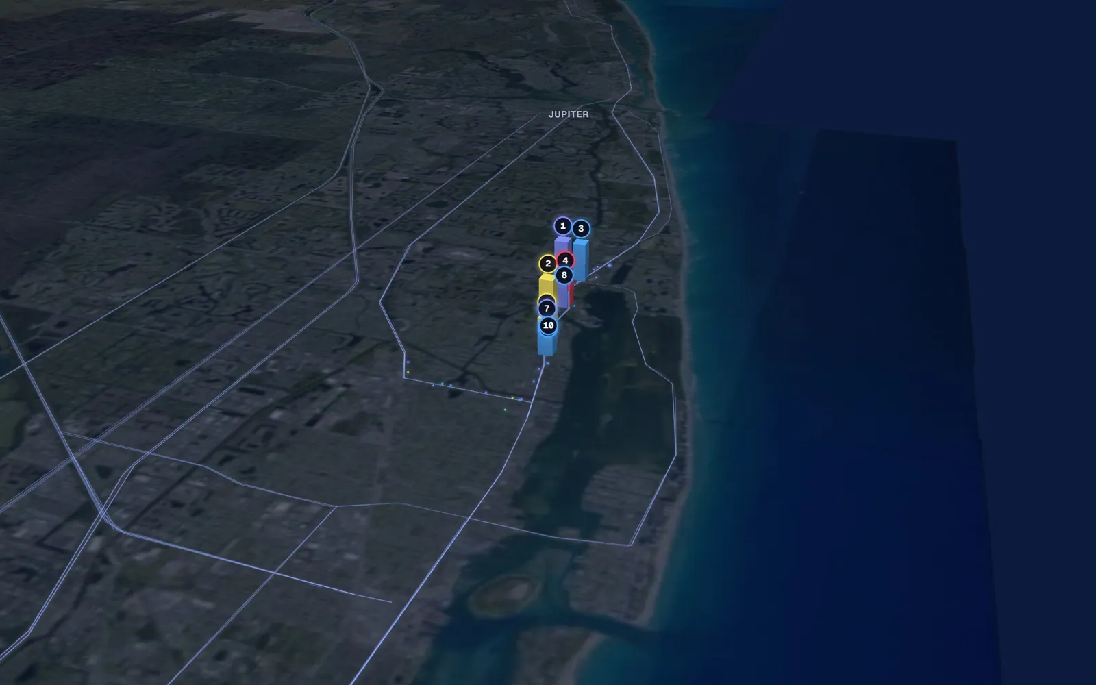 3D map of Botox and neurotoxin providers in North Palm Beach
