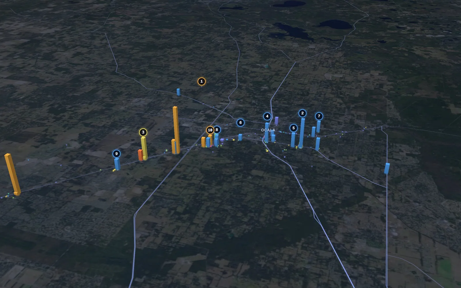 3D map of Botox and neurotoxin providers in Ocala