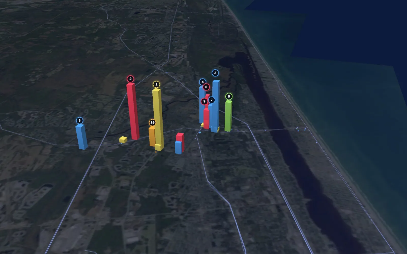 3D map of Botox and neurotoxin providers in Ormond Beach