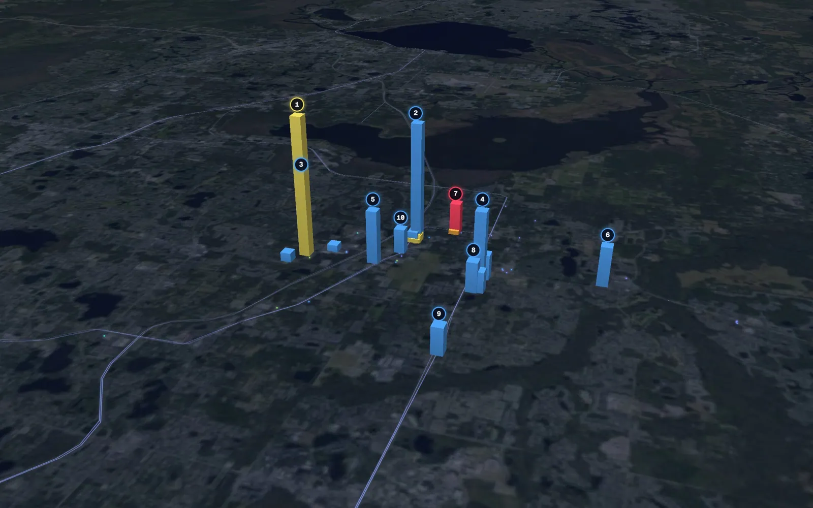 3D map of Botox and neurotoxin providers in Oviedo