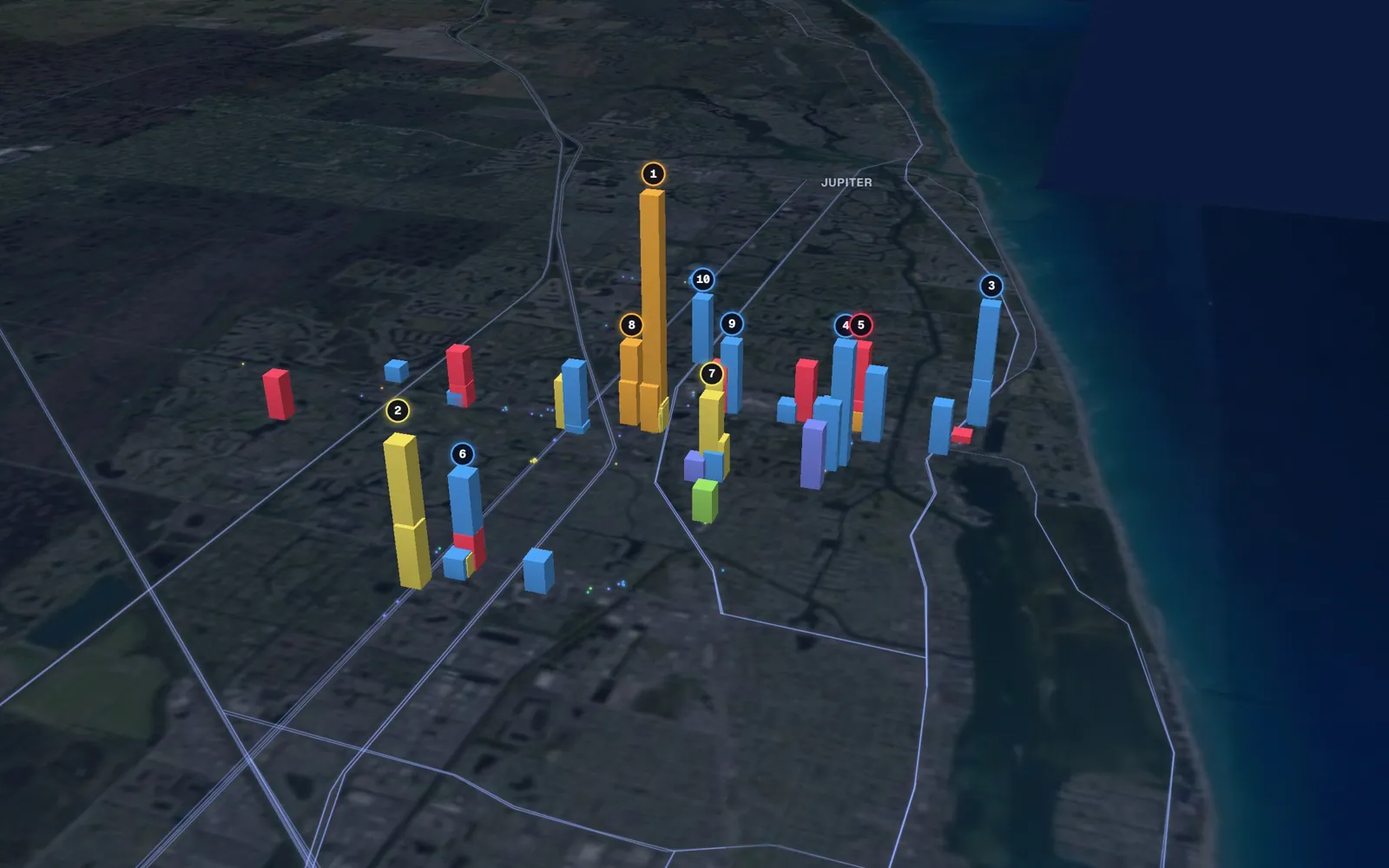 3D map of Botox and neurotoxin providers in Palm Beach Gardens
