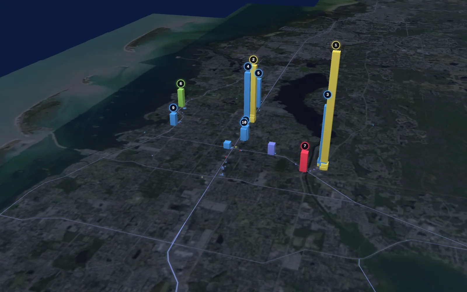3D map of Botox and neurotoxin providers in Palm Harbor