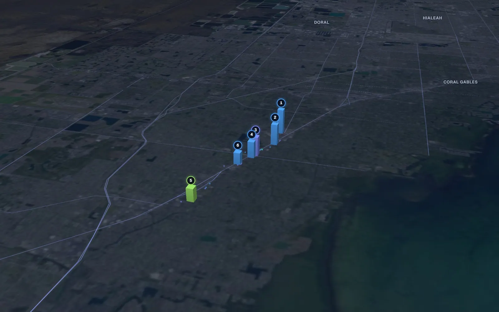 3D map of Botox and neurotoxin providers in Palmetto Bay