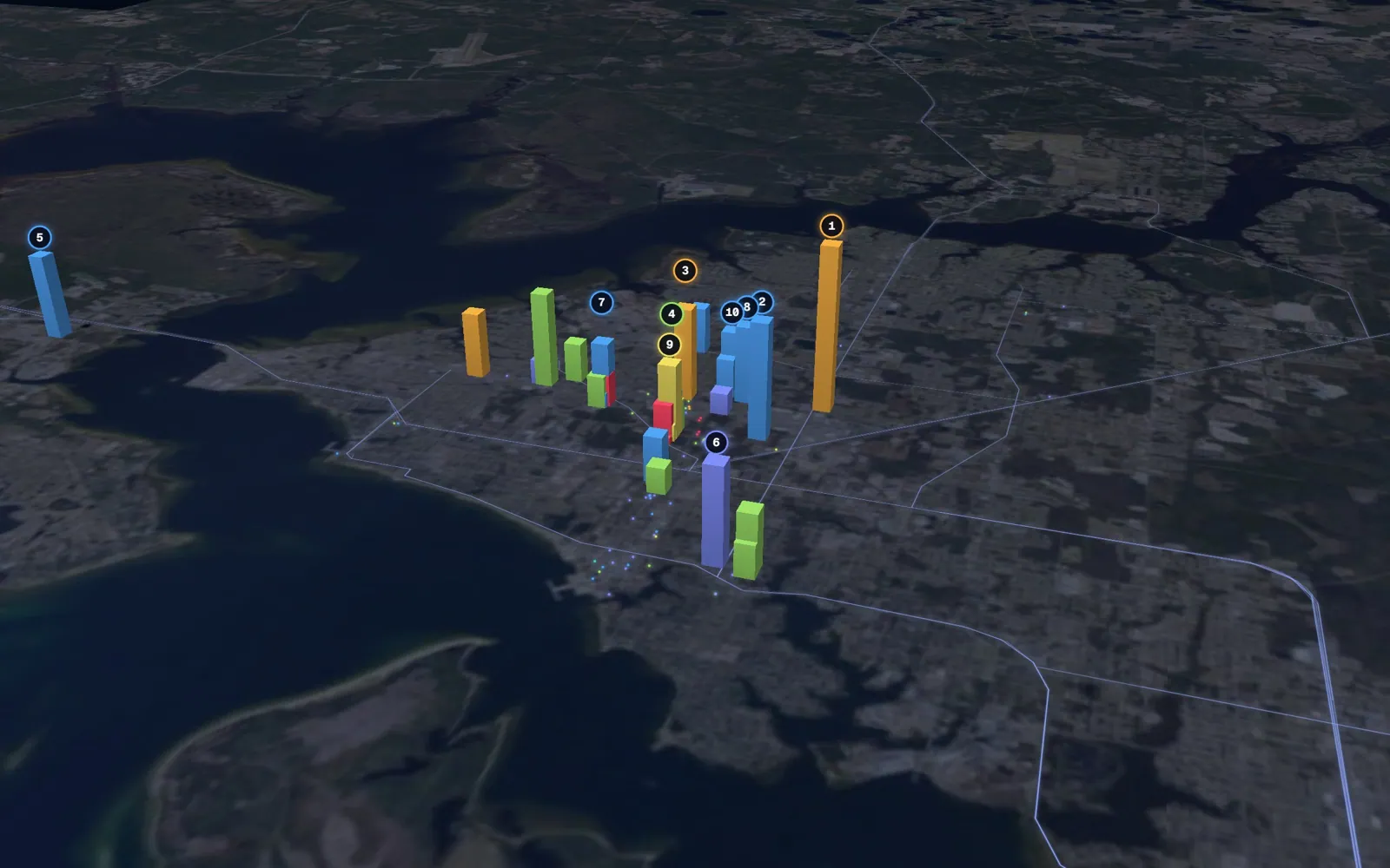 3D map of Botox and neurotoxin providers in Panama City