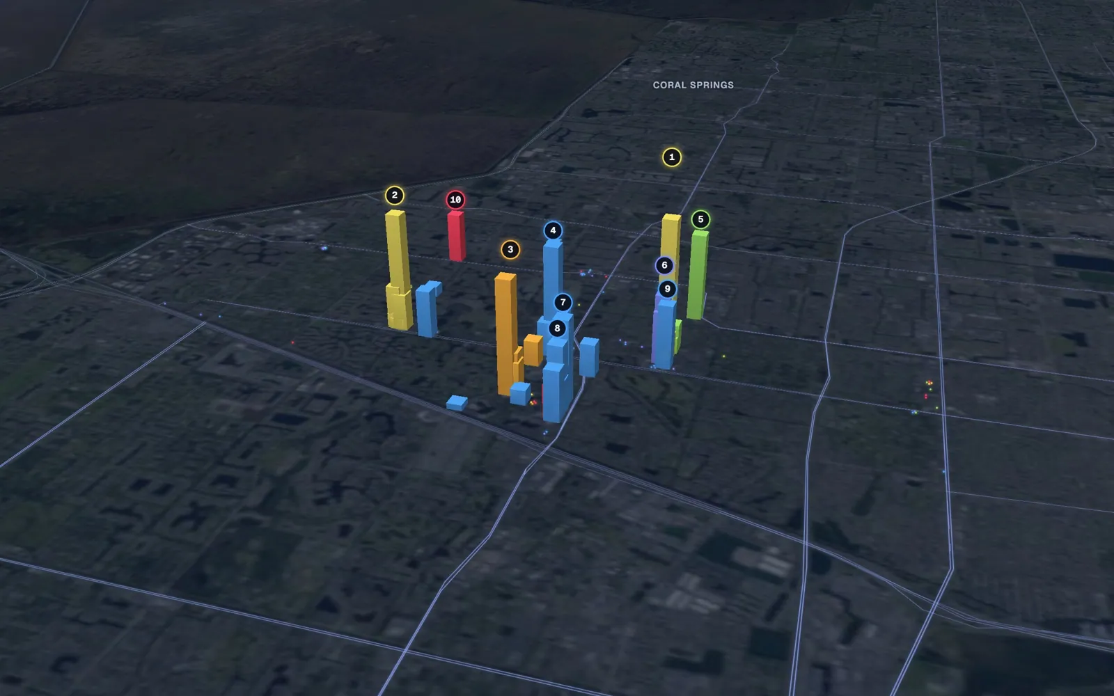 3D map of Botox and neurotoxin providers in Plantation