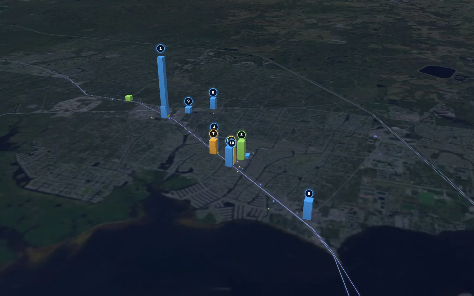 3D map of Botox and neurotoxin providers in Port Charlotte