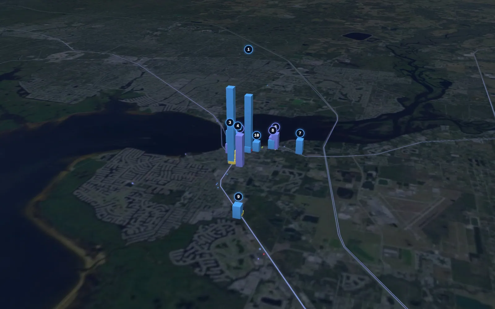 3D map of Botox and neurotoxin providers in Punta Gorda