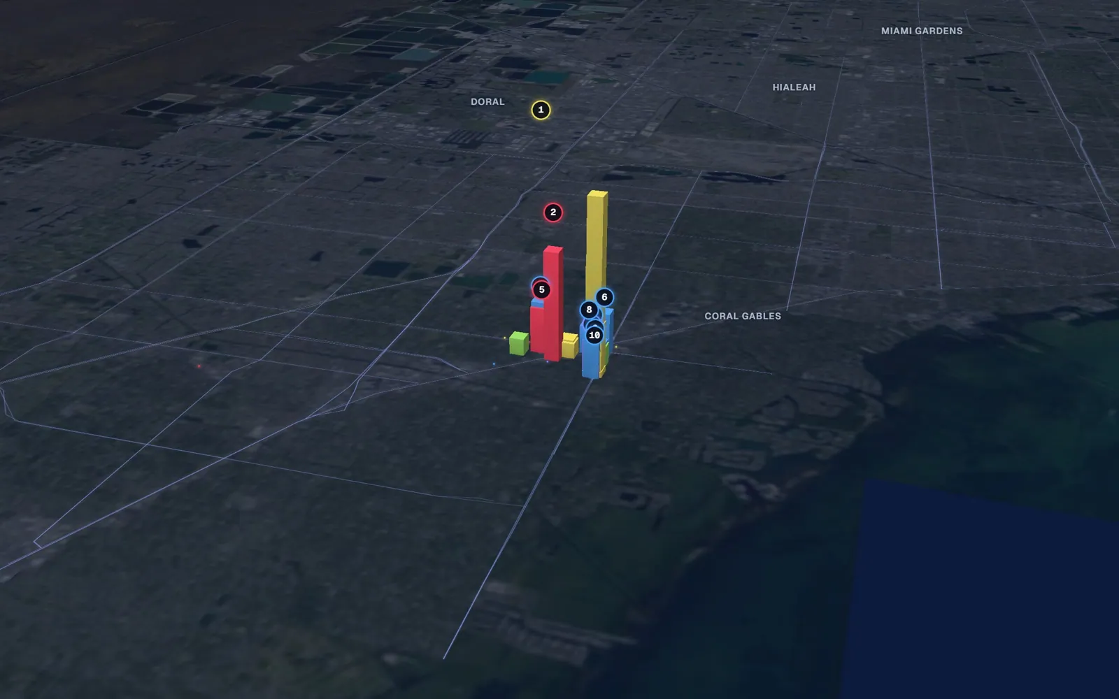 3D map of Botox and neurotoxin providers in South Miami