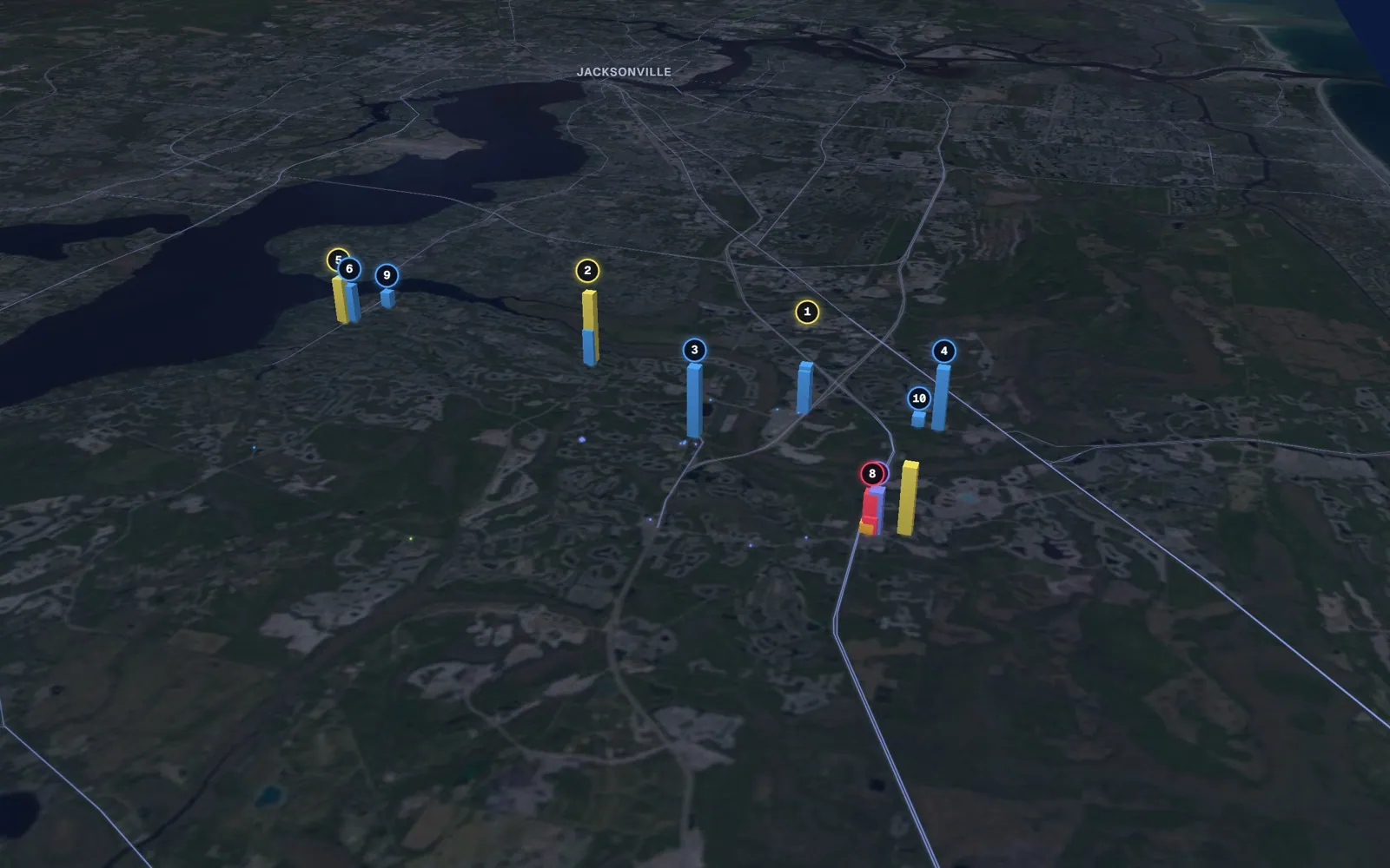 3D map of Botox and neurotoxin providers in St Johns