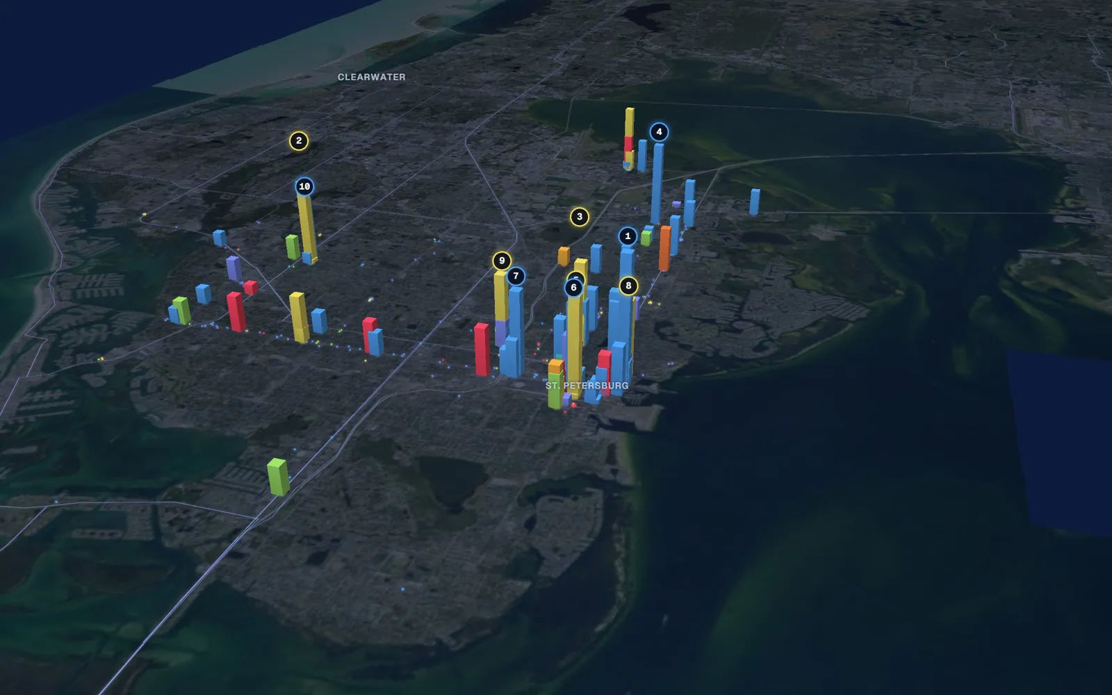 3D map of Botox and neurotoxin providers in St. Petersburg