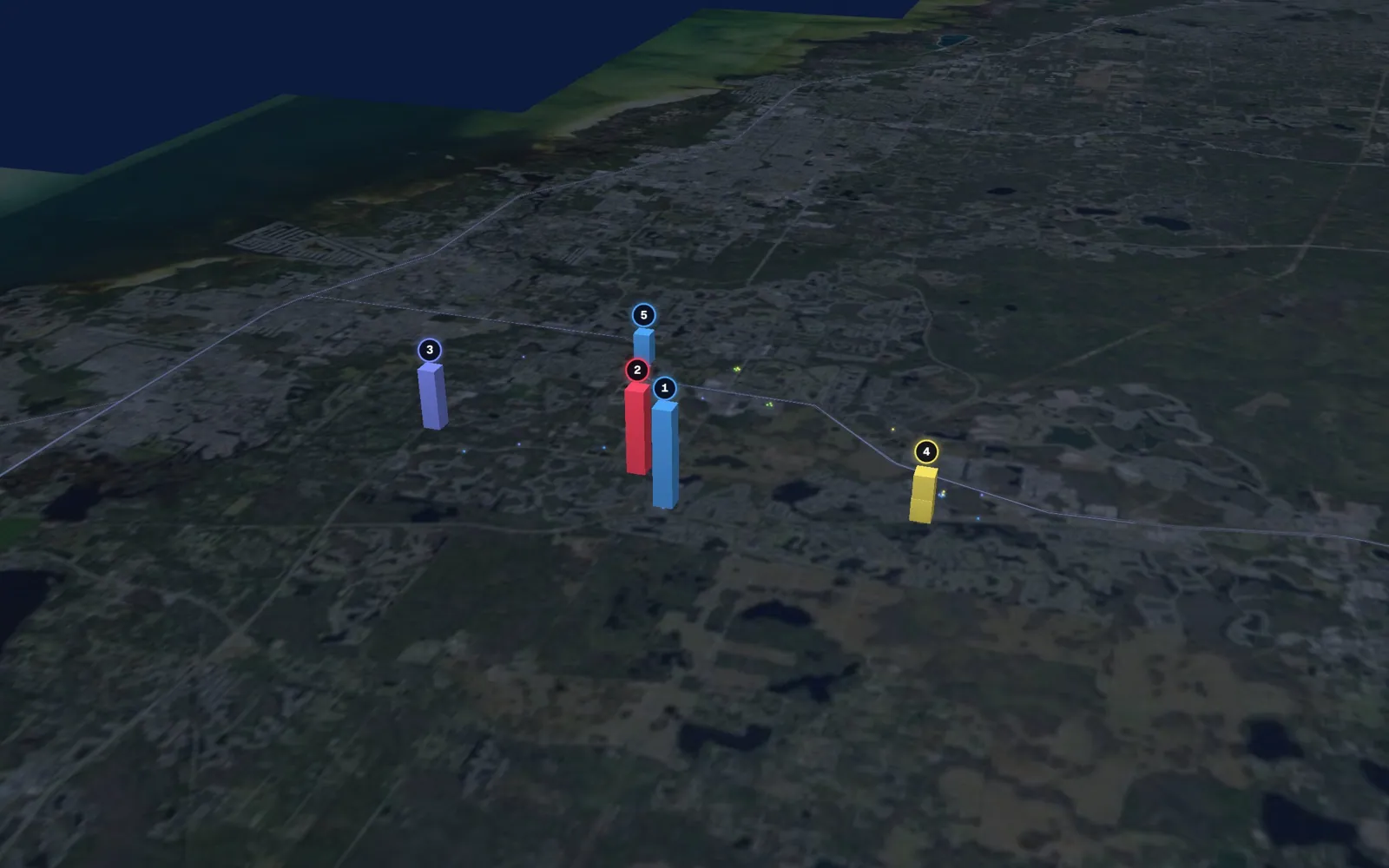 3D map of Botox and neurotoxin providers in Trinity