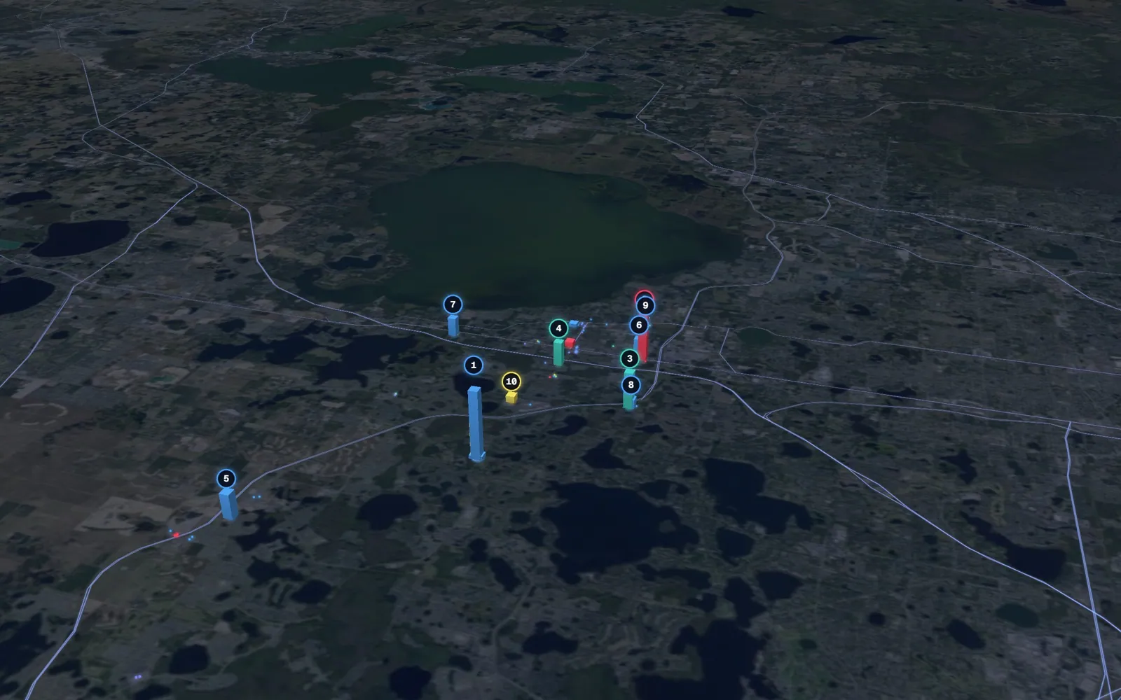 3D map of Botox and neurotoxin providers in Winter Garden