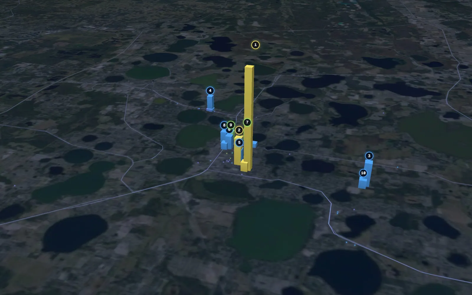 3D map of Botox and neurotoxin providers in Winter Haven