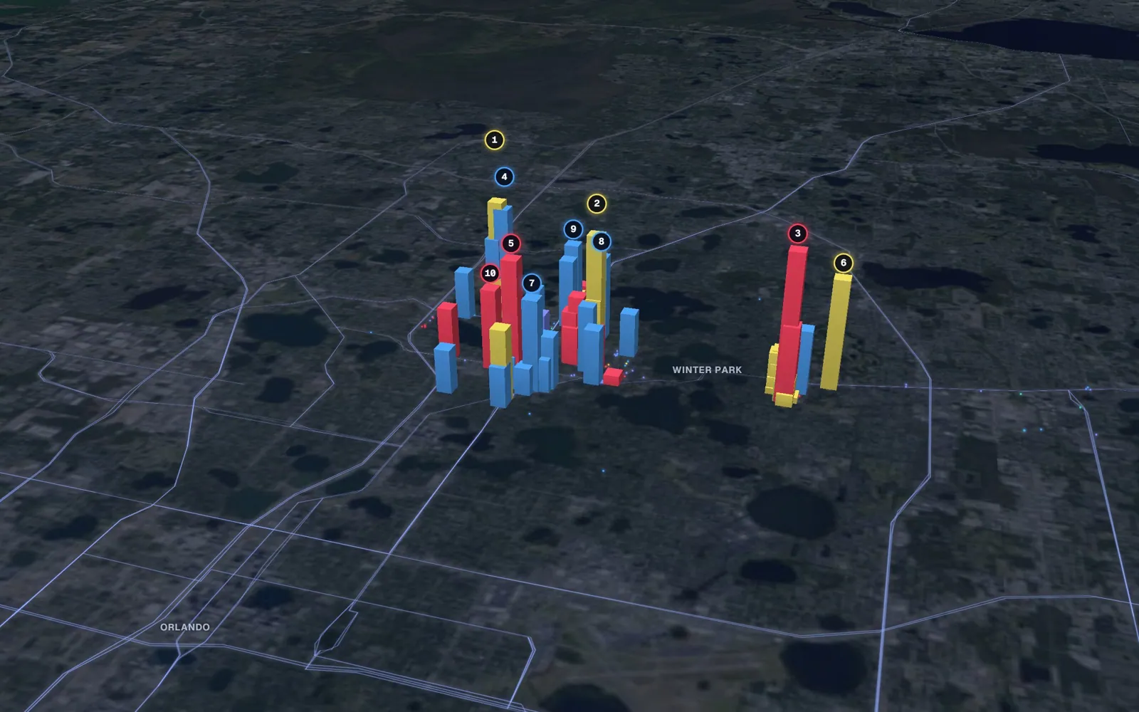 3D map of Botox and neurotoxin providers in Winter Park