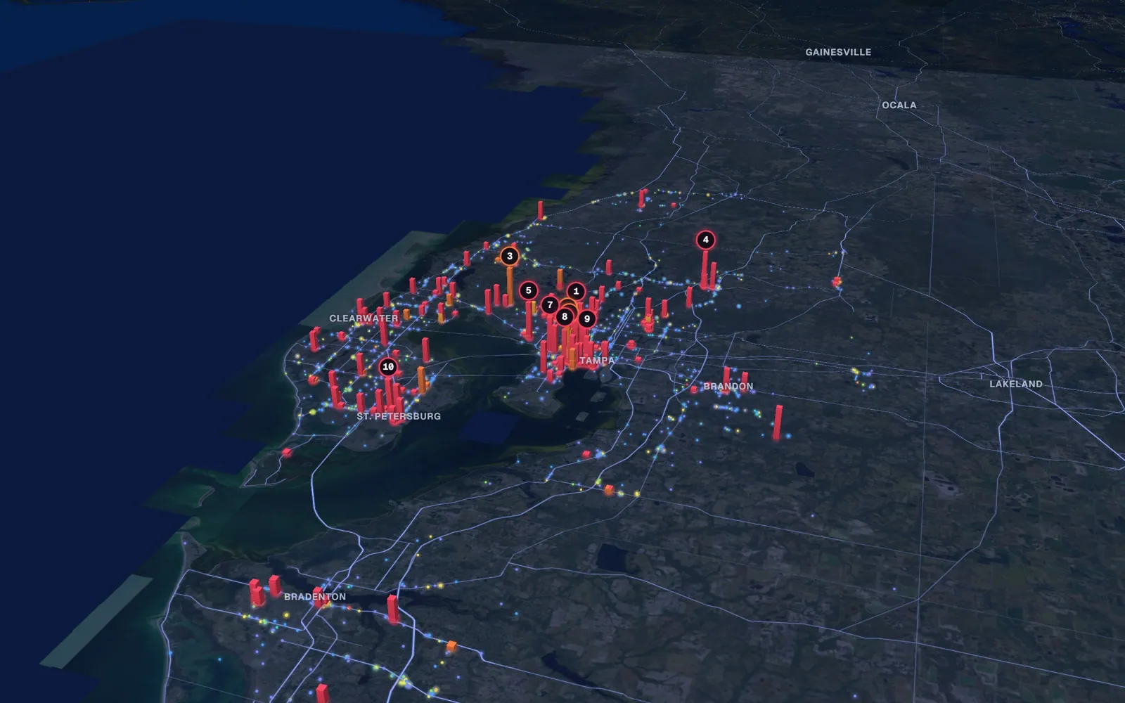Tampa Bay 3D market map