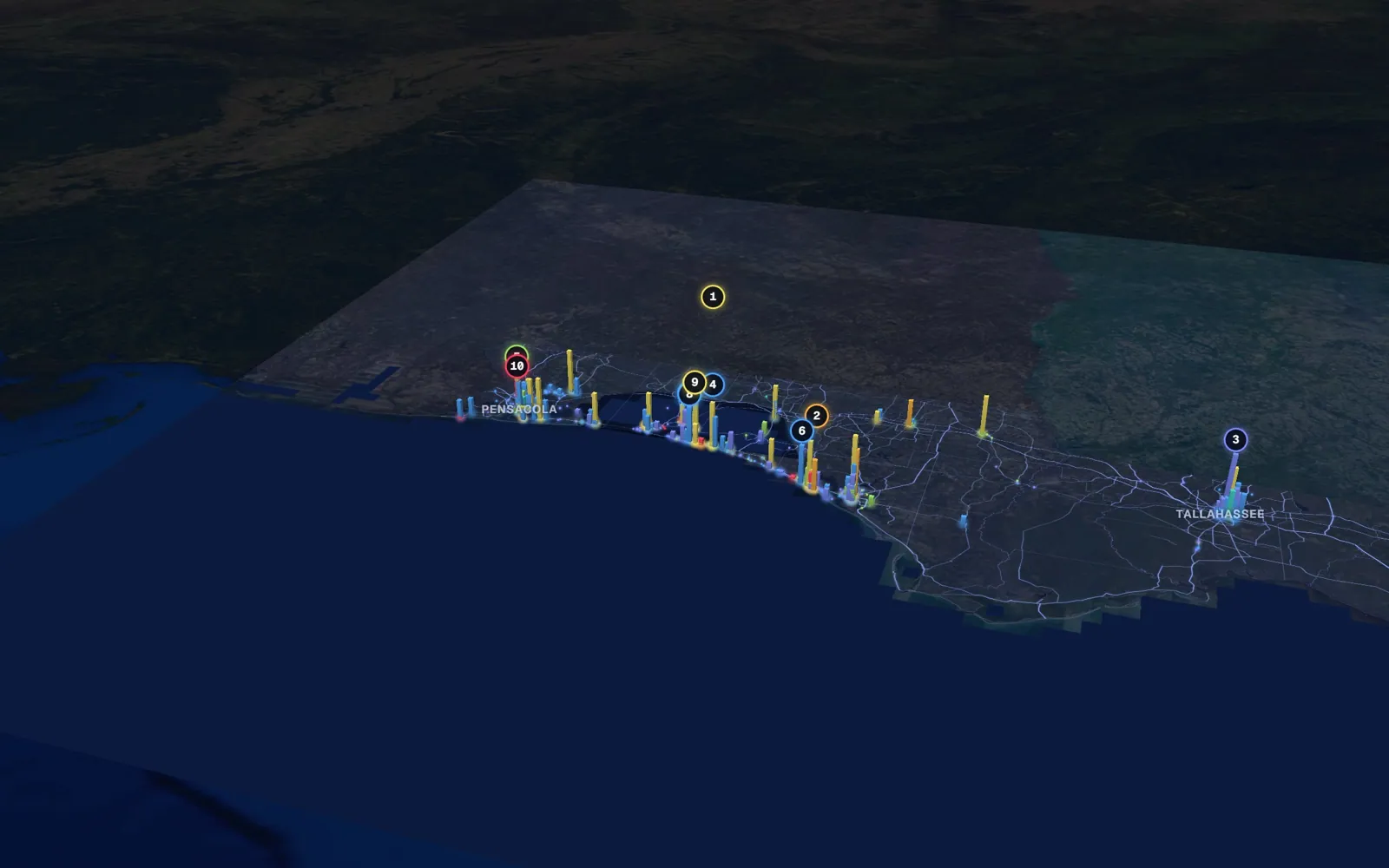 Panhandle 3D market map