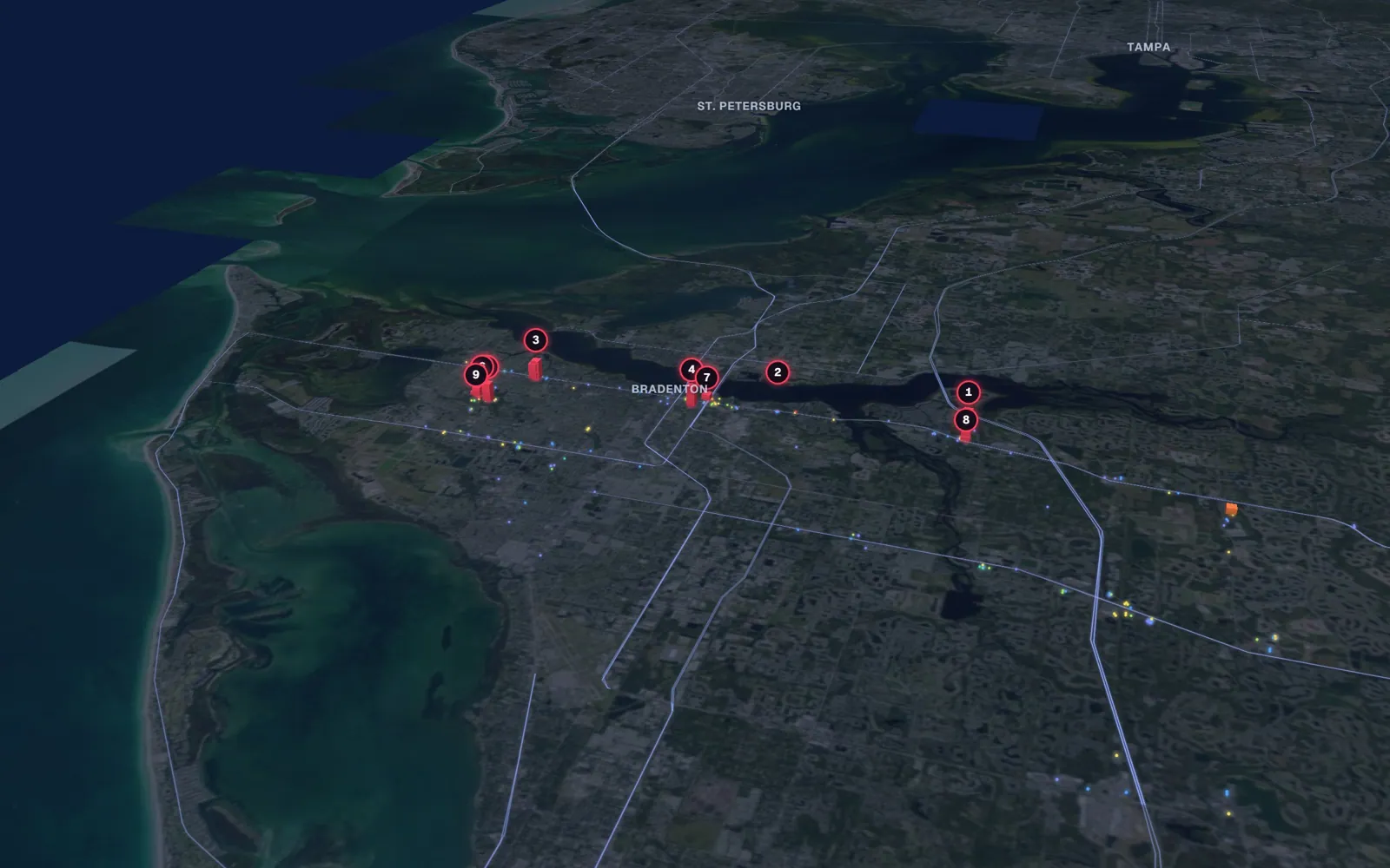 3D map of liposuction surgeons in Bradenton