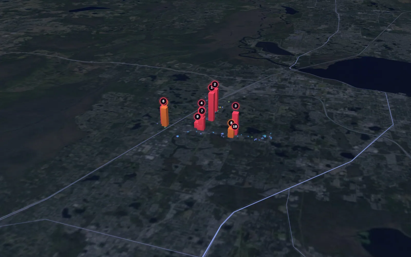 3D map of liposuction surgeons in Lake Mary