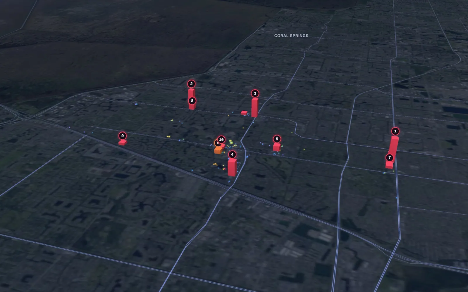 3D map of liposuction surgeons in Plantation