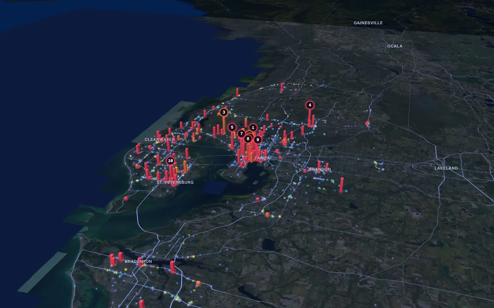 Tampa Bay 3D market map