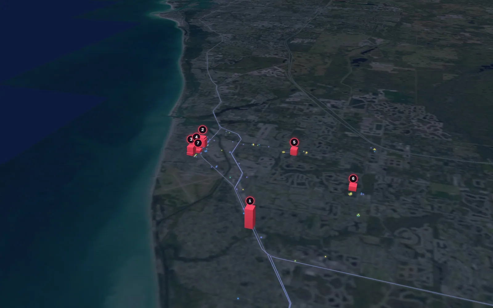 3D map of liposuction surgeons in Venice