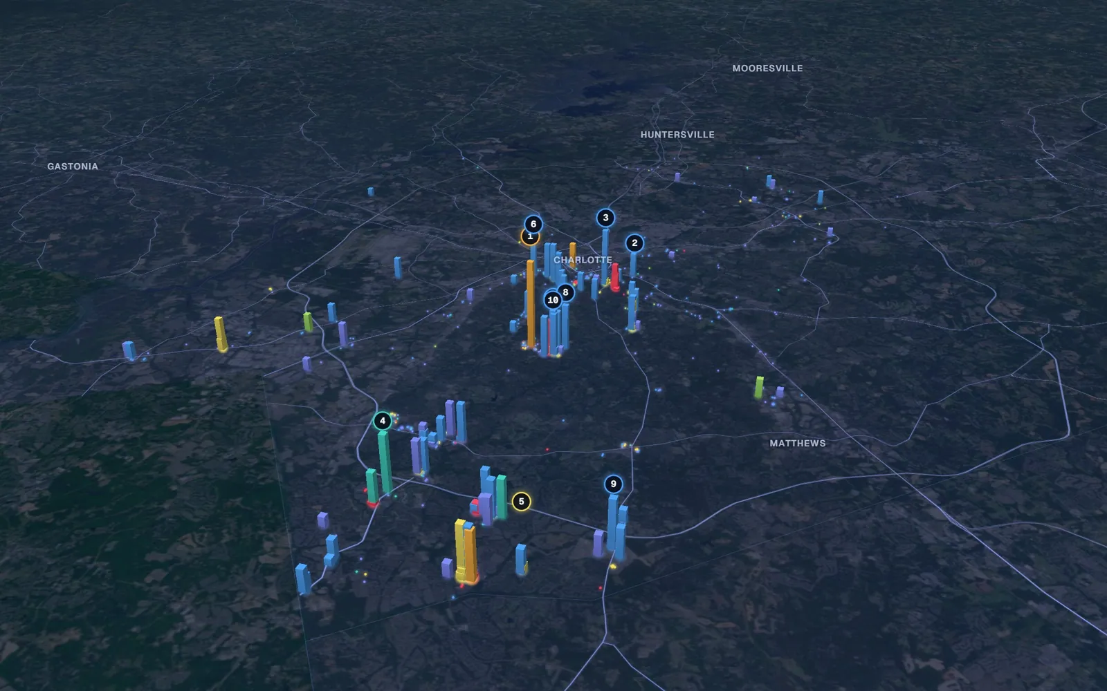 Charlotte 3D market map