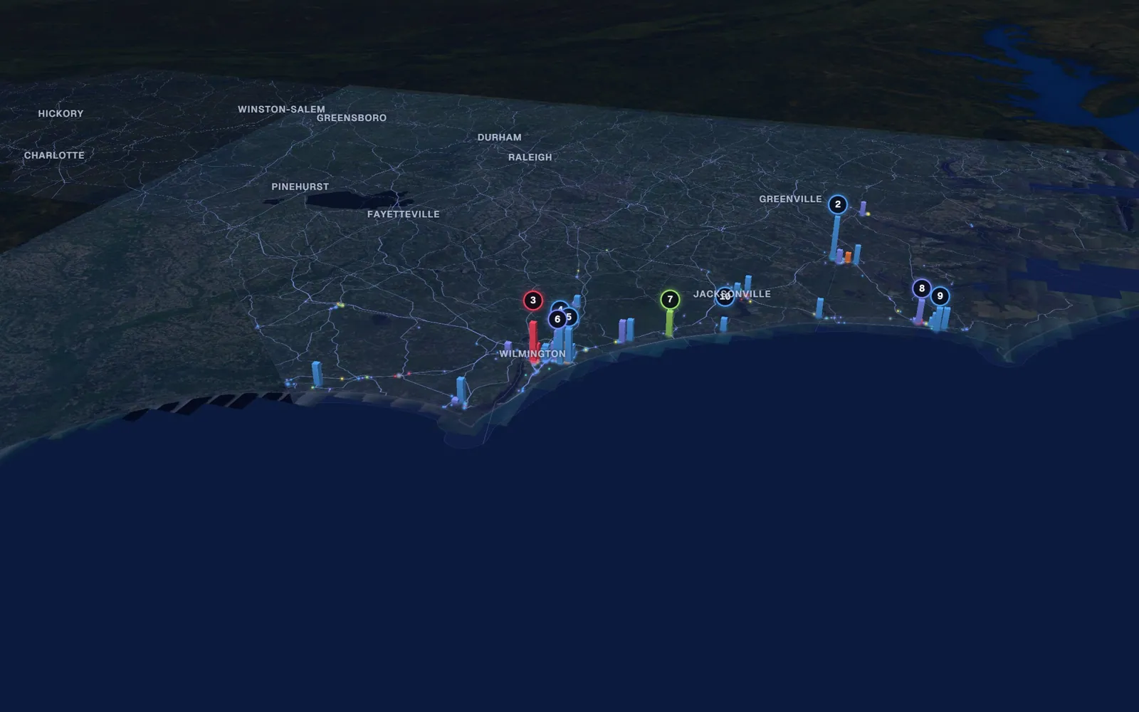 Coast 3D market map