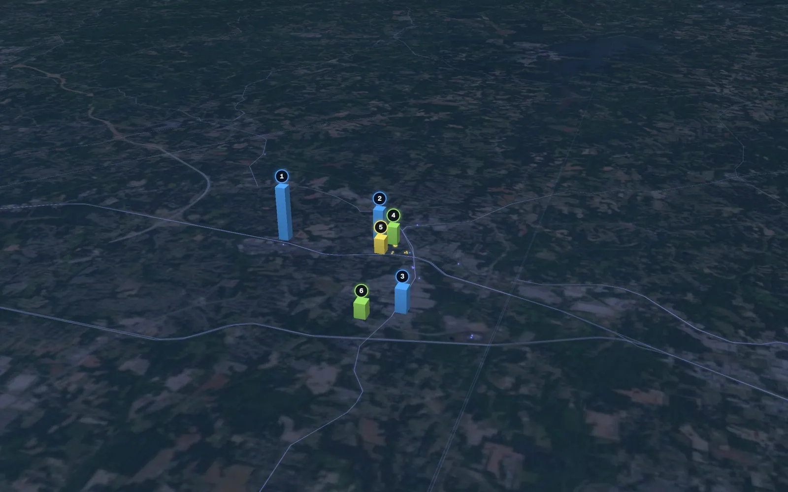 3D map of body contouring providers in Kernersville