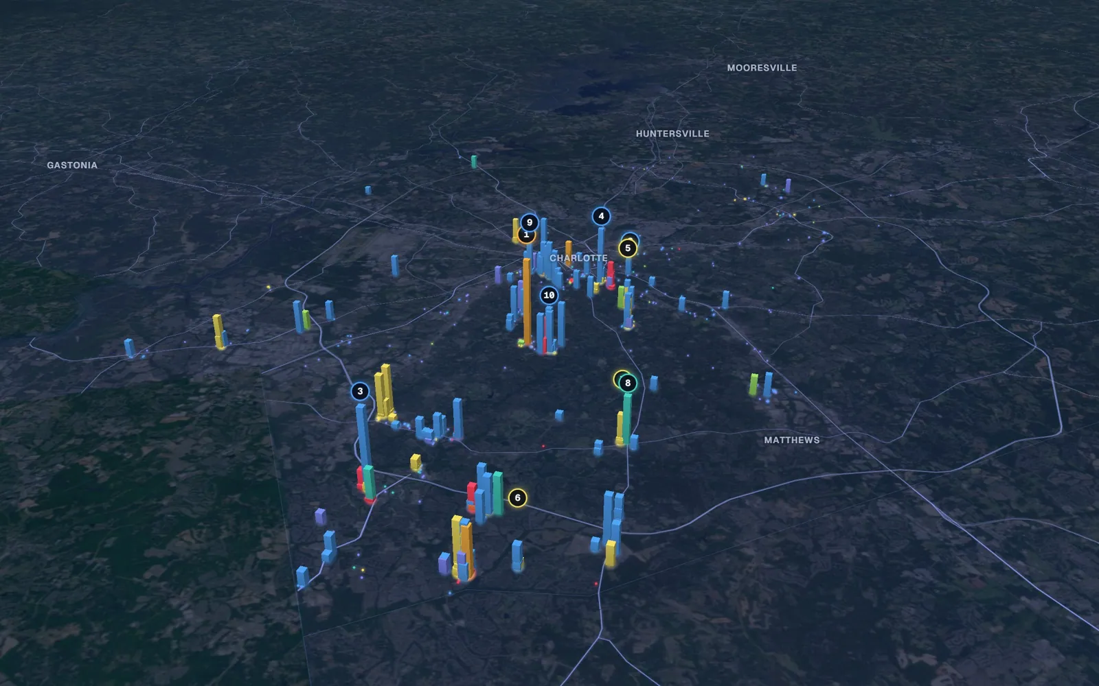 Charlotte 3D market map