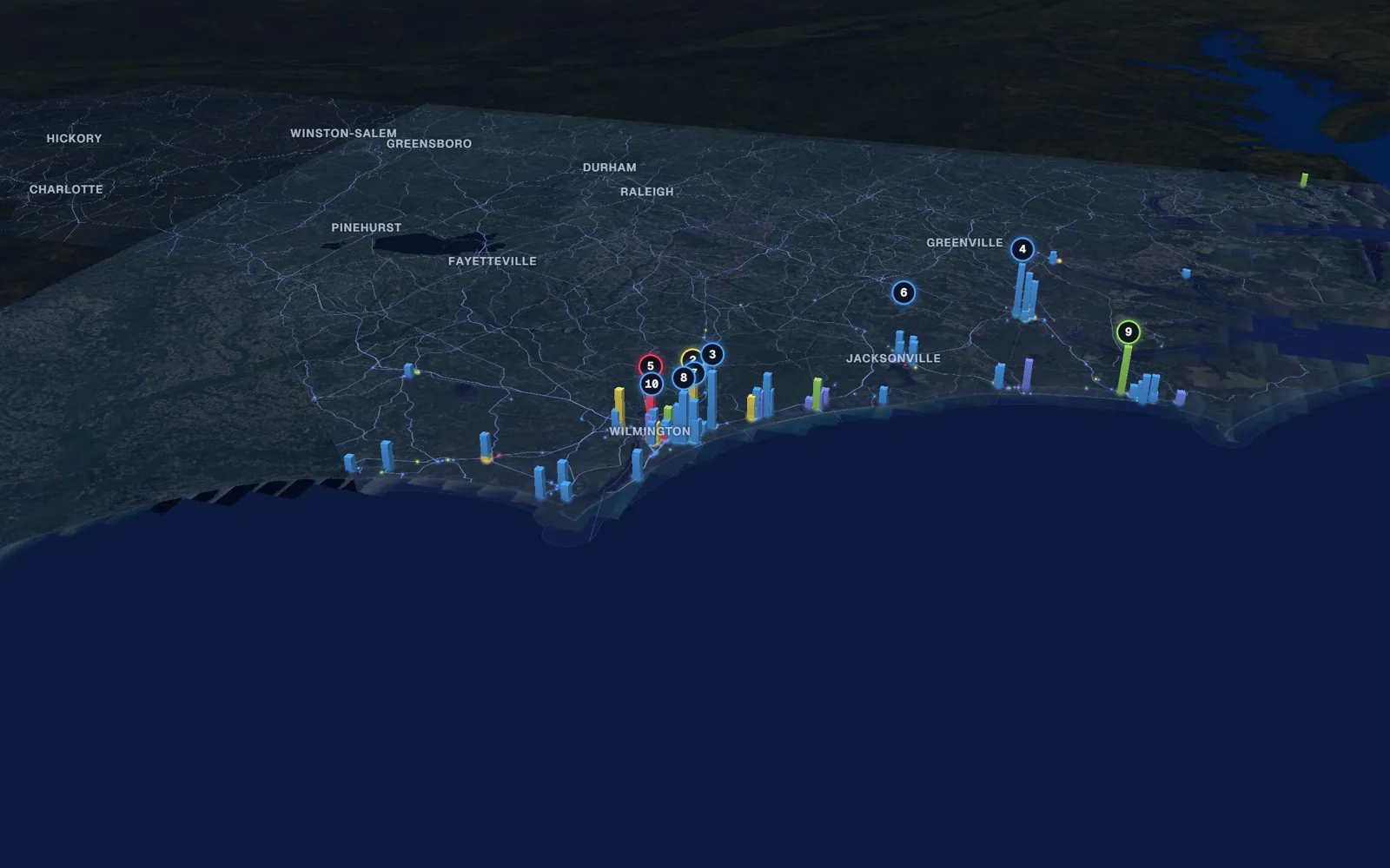 Coast 3D market map