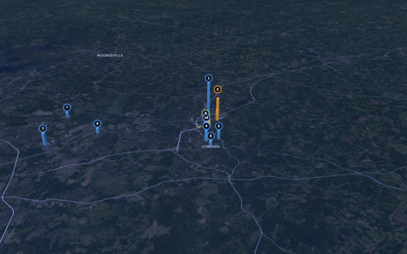 3D map of Botox and neurotoxin providers in Concord
