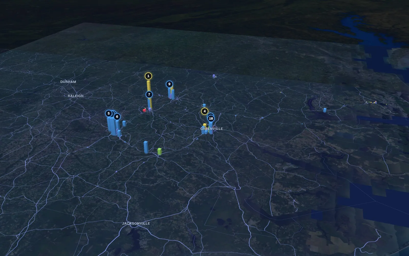Eastern 3D market map