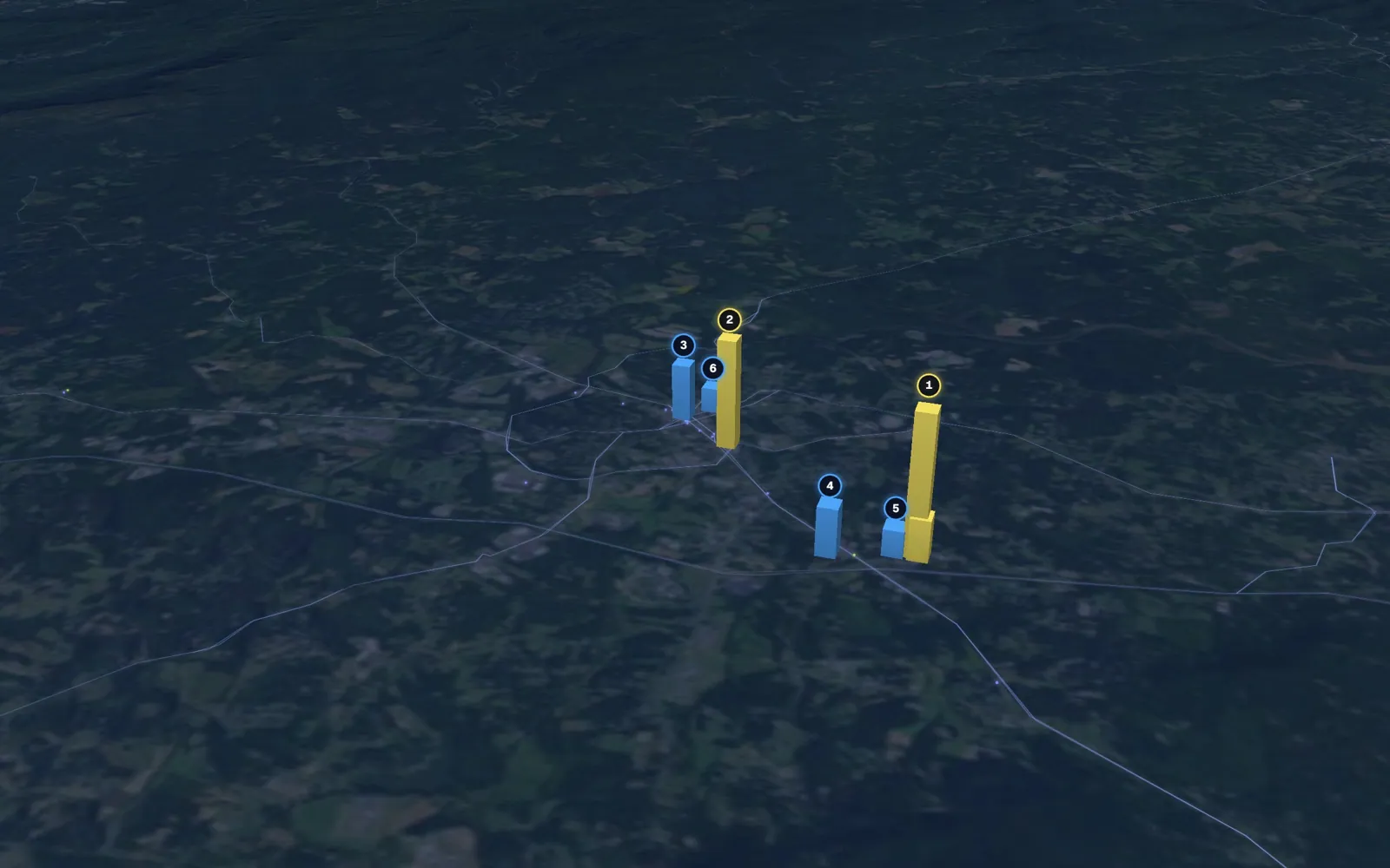 3D map of Botox and neurotoxin providers in Morganton