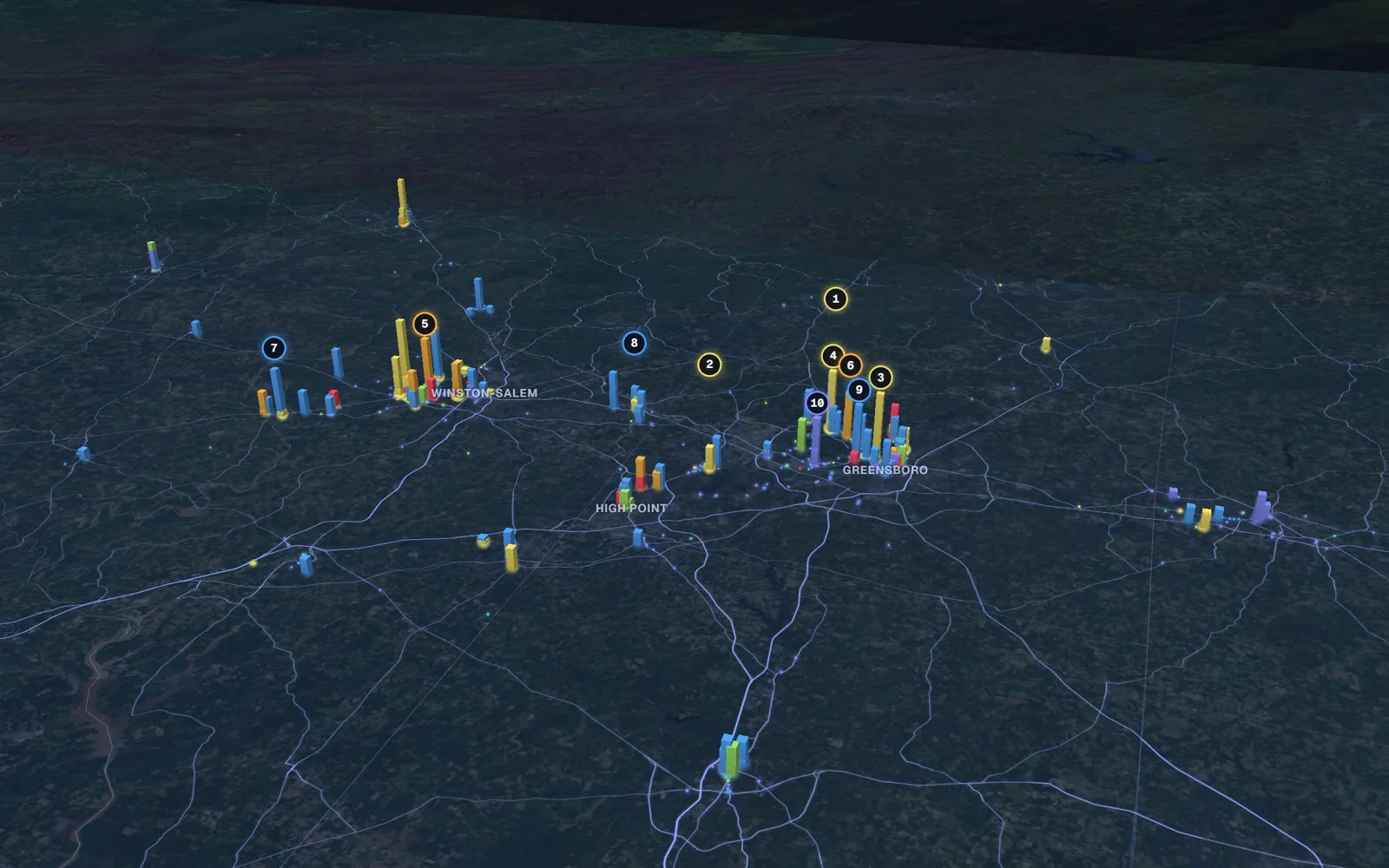Triad 3D market map