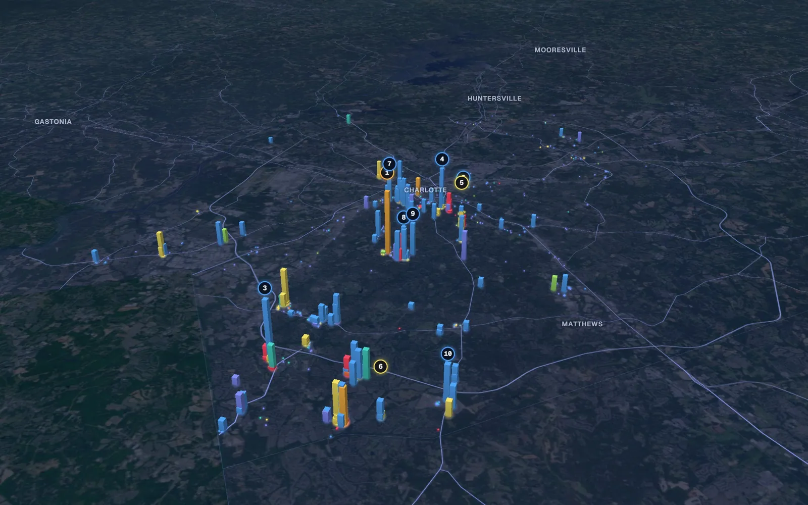 Charlotte 3D market map