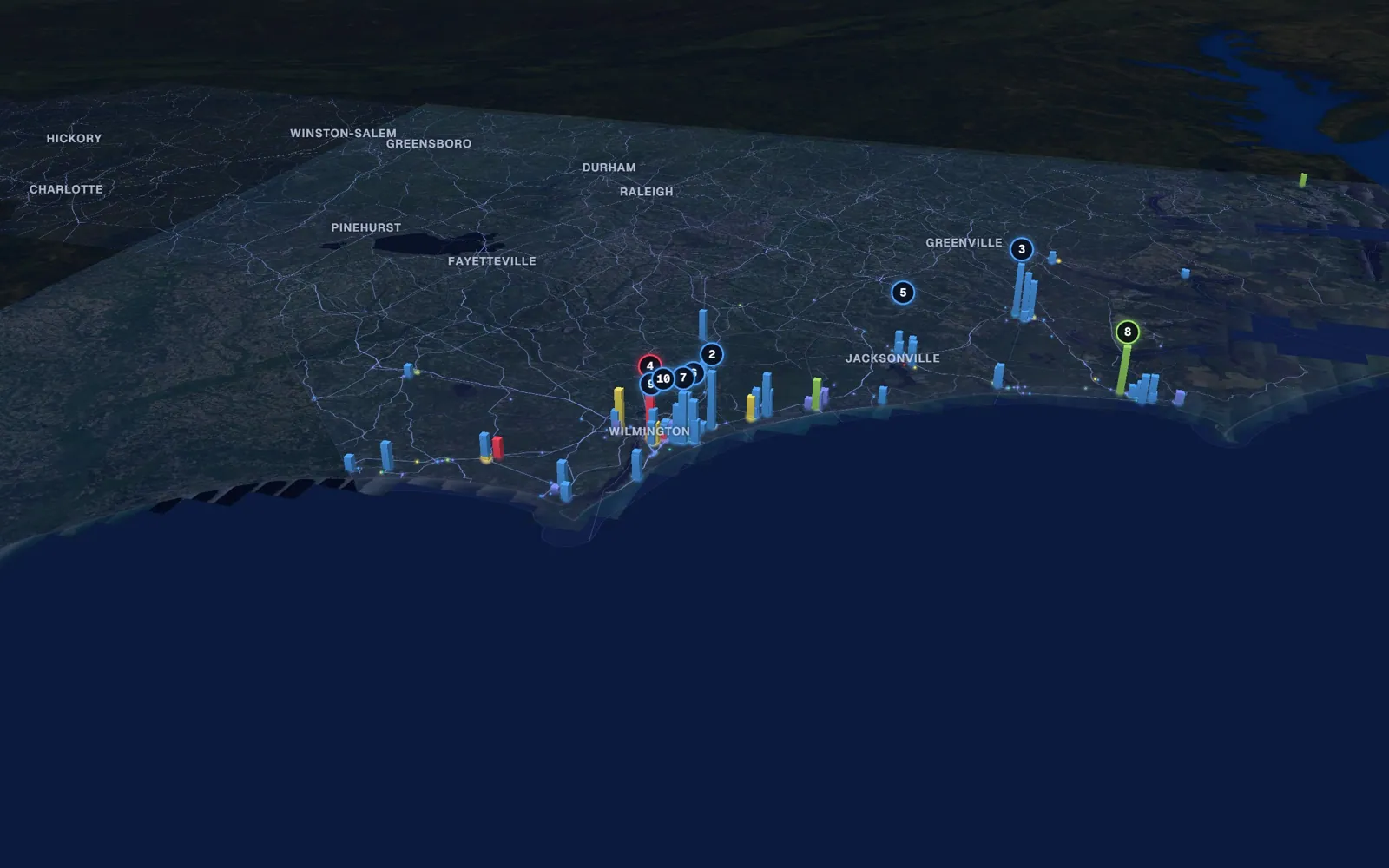 Coast 3D market map