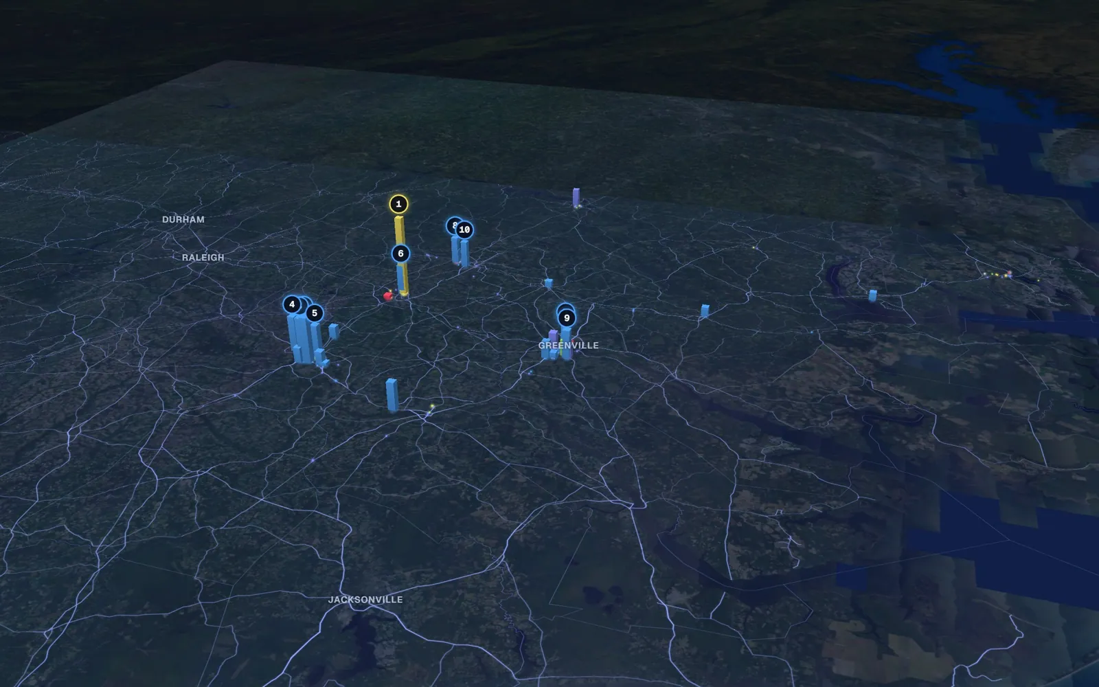 Eastern 3D market map