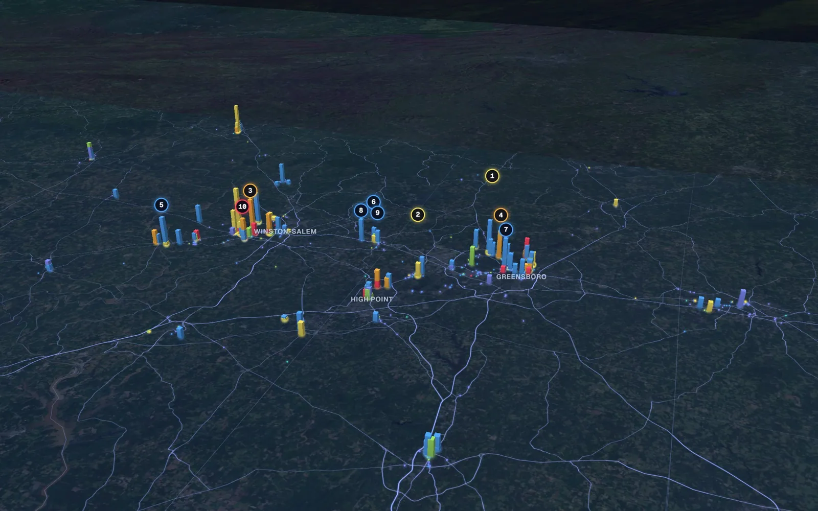 Triad 3D market map