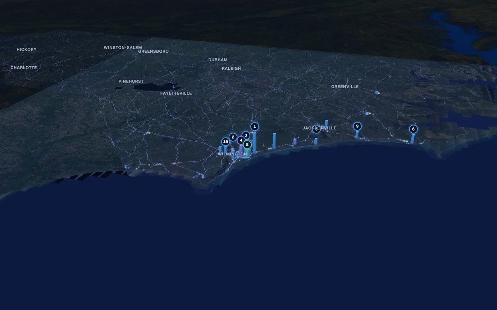 Coast 3D market map