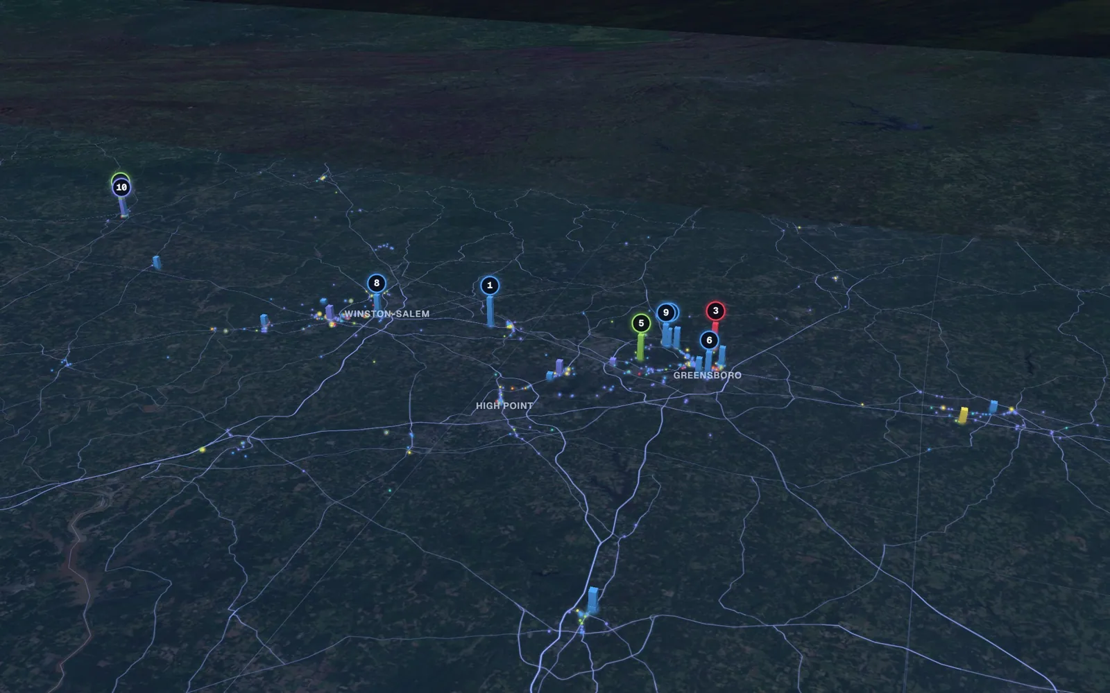 Triad 3D market map